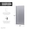 Anzzi Veil 74 in. by 34 in. Frameless Tinted Glass Shower Screen Shower Door in Matte Black SD-AZFL06001MBT - alternate 4